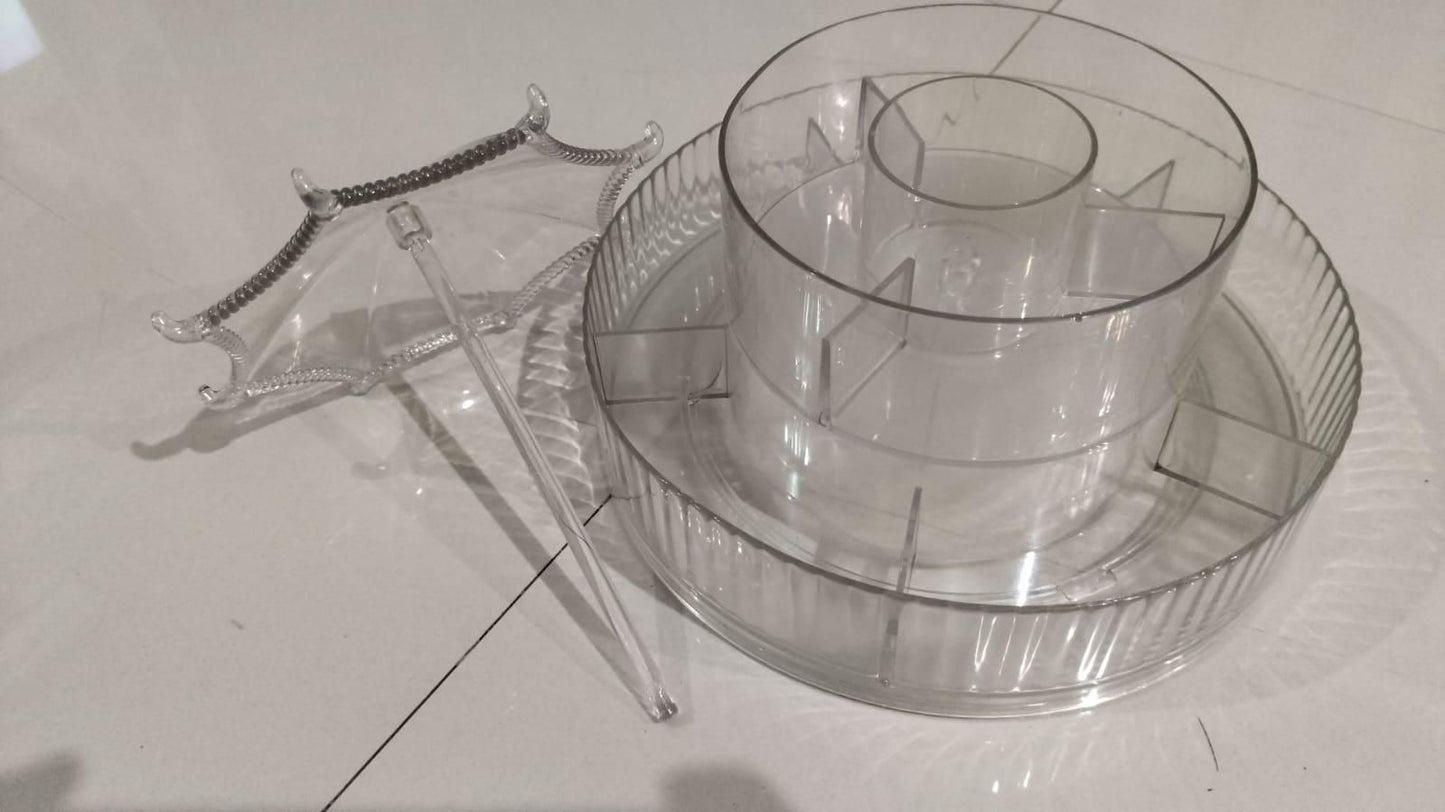 360° Umbrella-Shaped Makeup & Skincare Storage Rack