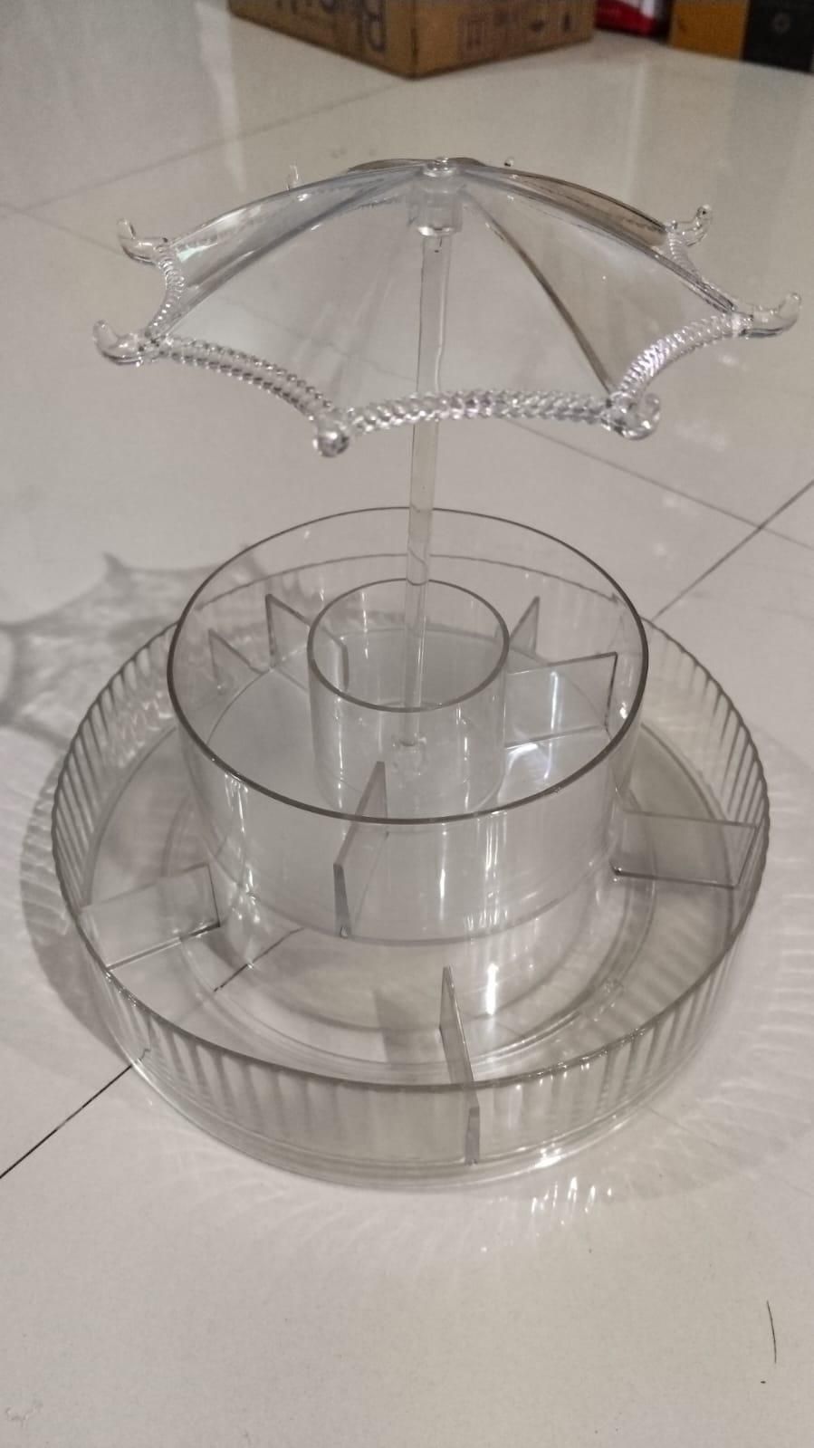 360° Umbrella-Shaped Makeup & Skincare Storage Rack